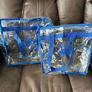 Set of 2 transparent stadium bags